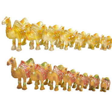 Polyester Camel Family Figurine Set Of 7 Pcs 230x100x100 mm - 2