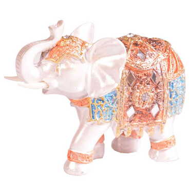 Polyester Elephant Figurine No:2 120x50x90 mm - 3