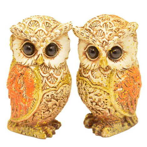 Polyester Owl Figurine Small Size 30x50 mm - 4