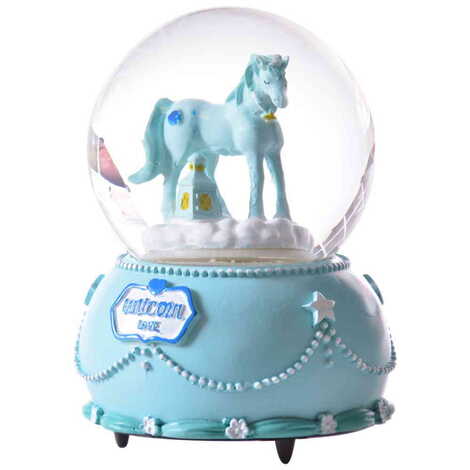 Polyester Unicorn Theme Snow Globe 105x105x150 mm - 4