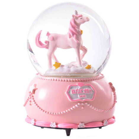 Polyester Unicorn Theme Snow Globe 105x105x150 mm - 7