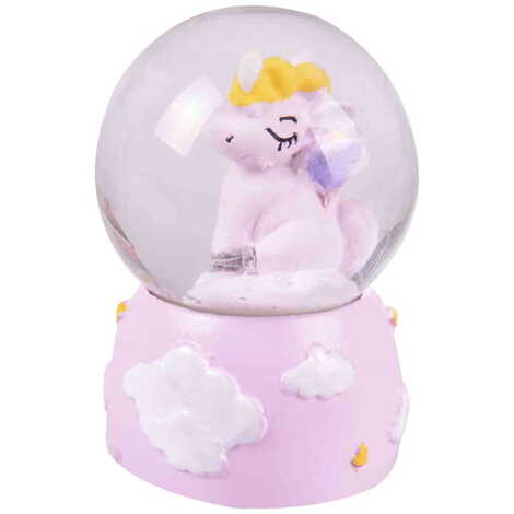 Polyester Unicorn Theme Snow Globe 40x40x67 mm - 7