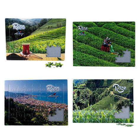 Toptan Rize Temalı Uv Baskılı Puzzle 190x270 mm - 2