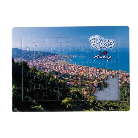 Toptan Rize Temalı Uv Baskılı Puzzle 190x270 mm - 7