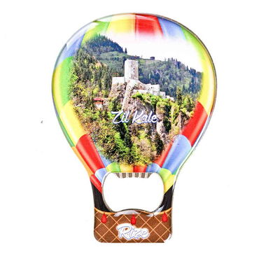 Rize Themed Baloon Shaped Metal Magnetic Bottle Opener 102x73 mm - 5