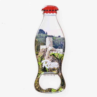 Rize Themed Coke Bottle Shaped Metal Magnetic Bottle Opener 120x41 mm - 6