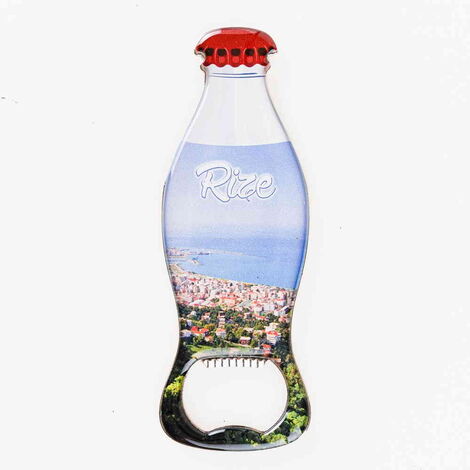 Rize Themed Coke Bottle Shaped Metal Magnetic Bottle Opener 120x41 mm - 7