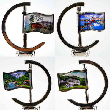 Rize Themed Collectible Souvenir Double Side Metal Spinner Rudder Bell 44x92 mm - 4