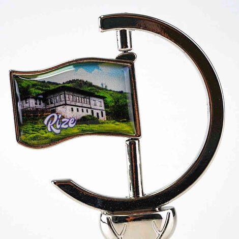 Rize Themed Collectible Souvenir Double Side Metal Spinner Rudder Bell 44x92 mm - 7