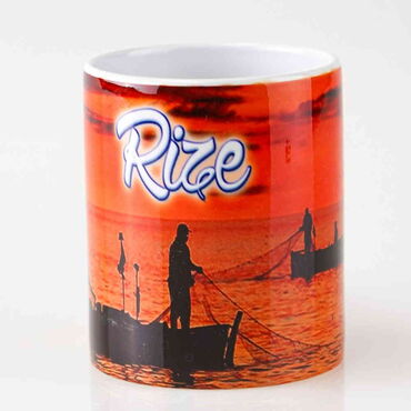 Rize Themed Customised Porcelain Souvenir Travel Mug 80x95 mm - 8