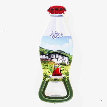 Rize Themed Customised Uv Printed Coca Cola Bottle Shape Plastic Base Bottle Opener 42x120 mm - 6