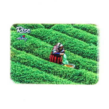 Rize Themed Customised UV Printed Plastic Base Rectangle Fridge Magnet 80x50 mm - 4