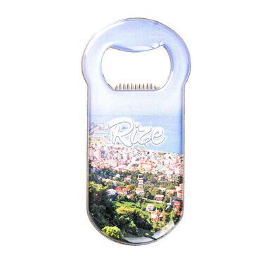 Rize Themed Customizable Metal Magnetic Bottle Opener 90x45 mm - 4