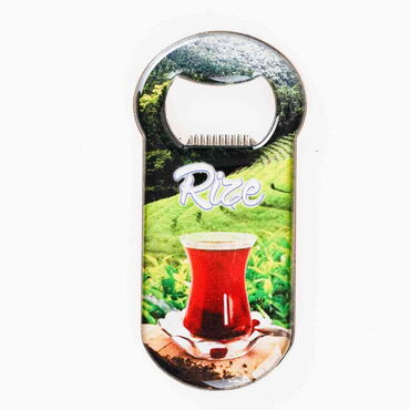 Rize Themed Customizable Metal Magnetic Bottle Opener 90x45 mm - 7