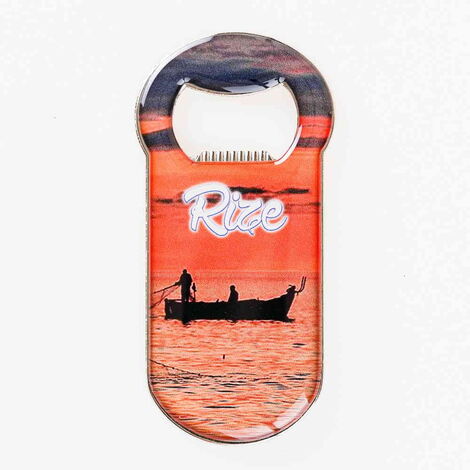 Rize Themed Customizable Metal Magnetic Bottle Opener 90x45 mm - 9