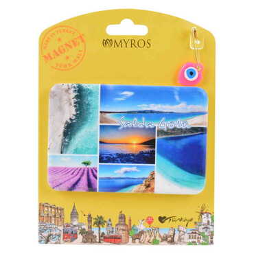 Salda Themed Plastic Base UV Printed Custom Backing Carded Fridge Magnet - 3