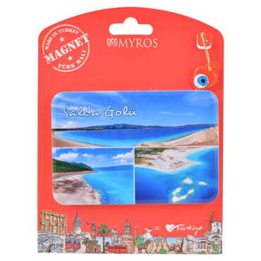 Salda Themed Plastic Base UV Printed Custom Backing Carded Fridge Magnet - 4