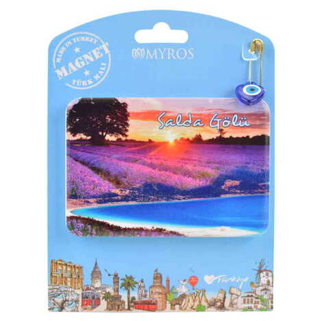 Salda Themed Plastic Base UV Printed Custom Backing Carded Fridge Magnet - 6