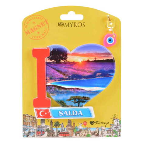 Salda Themed Plastic Base UV Printed Custom Backing Carded Fridge Magnet - 11