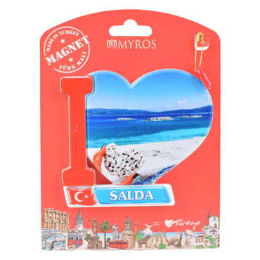 Salda Themed Plastic Base UV Printed Custom Backing Carded Fridge Magnet - 12