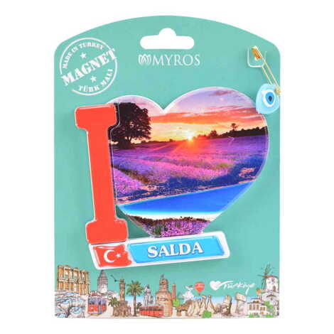 Salda Themed Plastic Base UV Printed Custom Backing Carded Fridge Magnet - 13