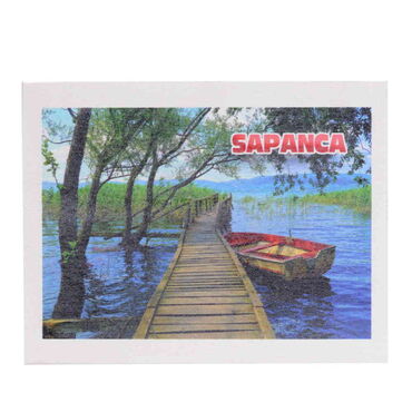 Toptan Sapanca Temalı Myros Ahşap Kartpostal 116x150 mm - 3