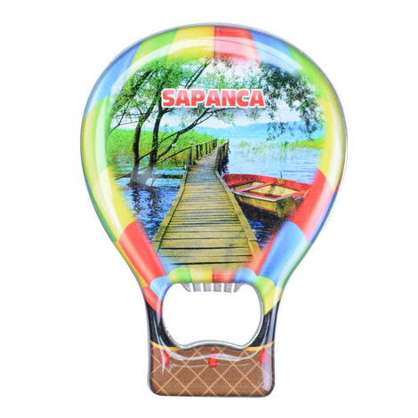 Toptan Sapanca Temalı Myros Metal Balon Açacak Magnet T 102x73 mm - 4