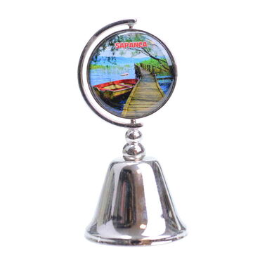 Sapanca Themed Collectible Souvenir Metal Bell 44x90 mm - 5