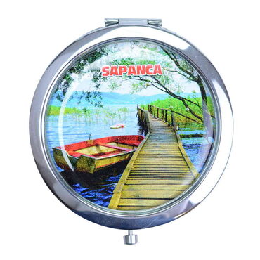 Sapanca Themed Customised Metal Epoxy Travel Make Up Compact Mirror 70x11 mm - 4