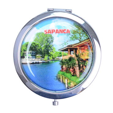 Sapanca Themed Customised Metal Epoxy Travel Make Up Compact Mirror 70x11 mm - 5