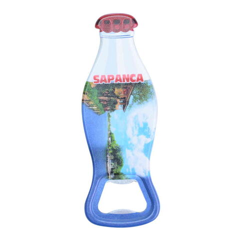 Sapanca Themed Customised Uv Printed Coca Cola Bottle Shape Plastic Base Bottle Opener 42x120 mm - 3