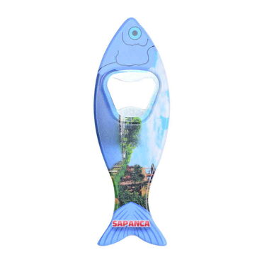 Sapanca Themed Customised UV Printed Fish Shape Printed Plastic Base Bottle Opener 42x130 mm - 3