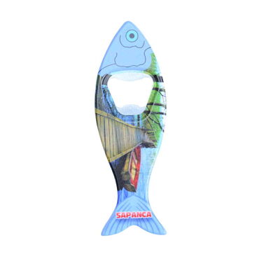 Sapanca Themed Customised UV Printed Fish Shape Printed Plastic Base Bottle Opener 42x130 mm - 4