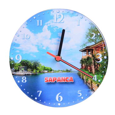 Sapanca Themed Epoxy Wall Clock Home Decoration 20 Cm - 1