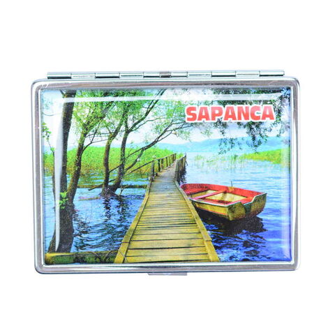 Sapanca Themed Metal Cigarette Case 103x80x11 mm - 3