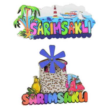 Sarimsakli Themed Wooden Customised 2D Souvenir Fridge Magnet - 3