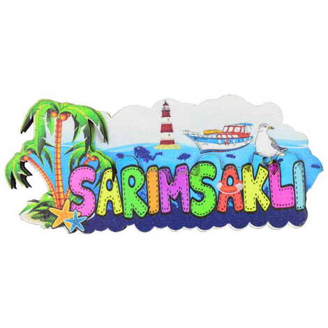 Sarimsakli Themed Wooden Customised 2D Souvenir Fridge Magnet - 5