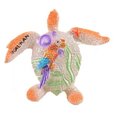 Sea Creatures Themed Polyester Stoned And Nacrous Fridge Magnet - 6