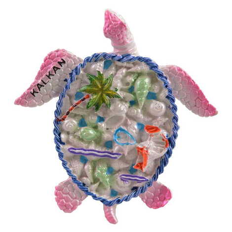 Sea Creatures Themed Polyester Stoned And Nacrous Fridge Magnet - 17