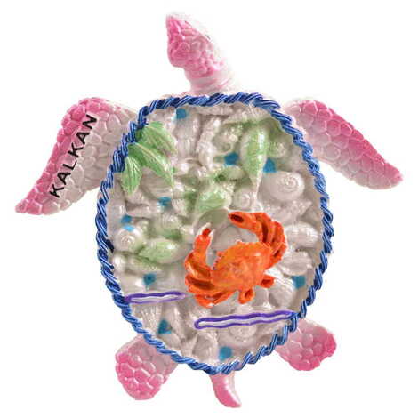 Sea Creatures Themed Polyester Stoned And Nacrous Fridge Magnet - 23