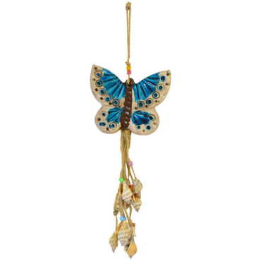 Sea Shell Turquoise Wind Bell Hanging Decor - 5