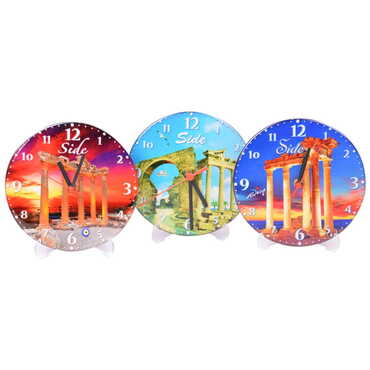 Side Themed Epoxy Wall Clock Home Decoration 17 Cm - 3