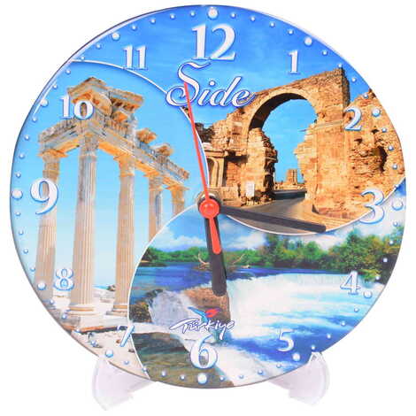 Side Themed Epoxy Wall Clock Home Decoration 17 Cm - 4