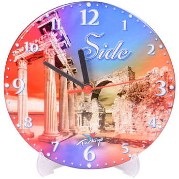 Side Themed Epoxy Wall Clock Home Decoration 17 Cm - 5