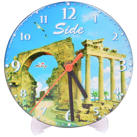 Side Themed Epoxy Wall Clock Home Decoration 17 Cm - 8