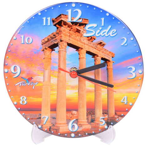 Side Themed Epoxy Wall Clock Home Decoration 17 Cm - 9