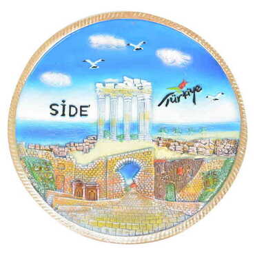 Side Themed Local Themed Ceramic Crystal Plate 20 cm - 6