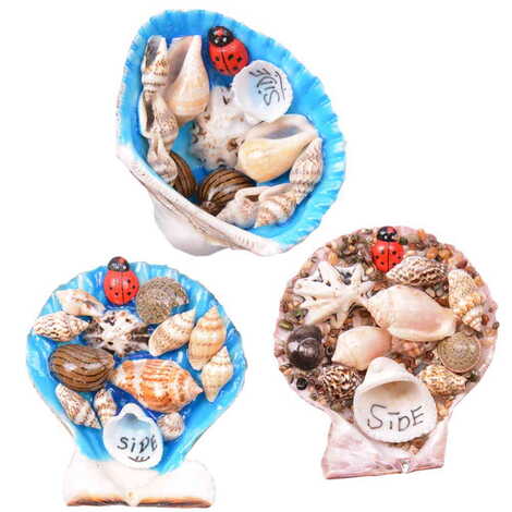 Side Themed Sea Shell Souvenir Fridge Magnet - 3