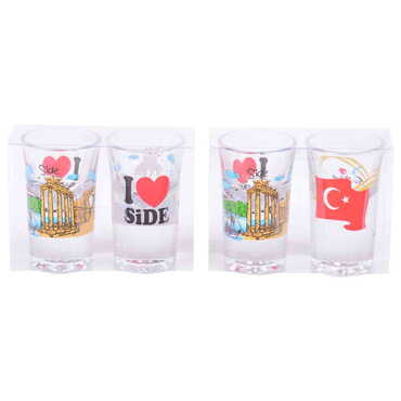 Side Themed Shot Glass Set of 2 Pcs - 2