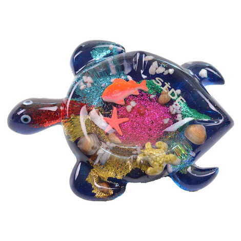 Side Themed Transparent Polyester Turtle Shaped Ashtray - 7